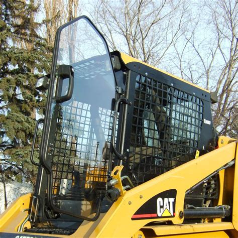 cat skid steer door handle|skid steer door release handles.